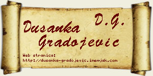 Dušanka Gradojević vizit kartica